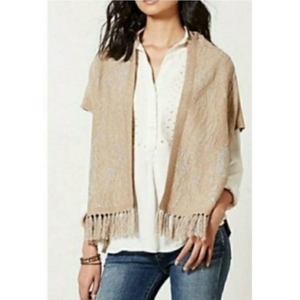 Angel of the North Anthropologie‎ Fringed Sweater